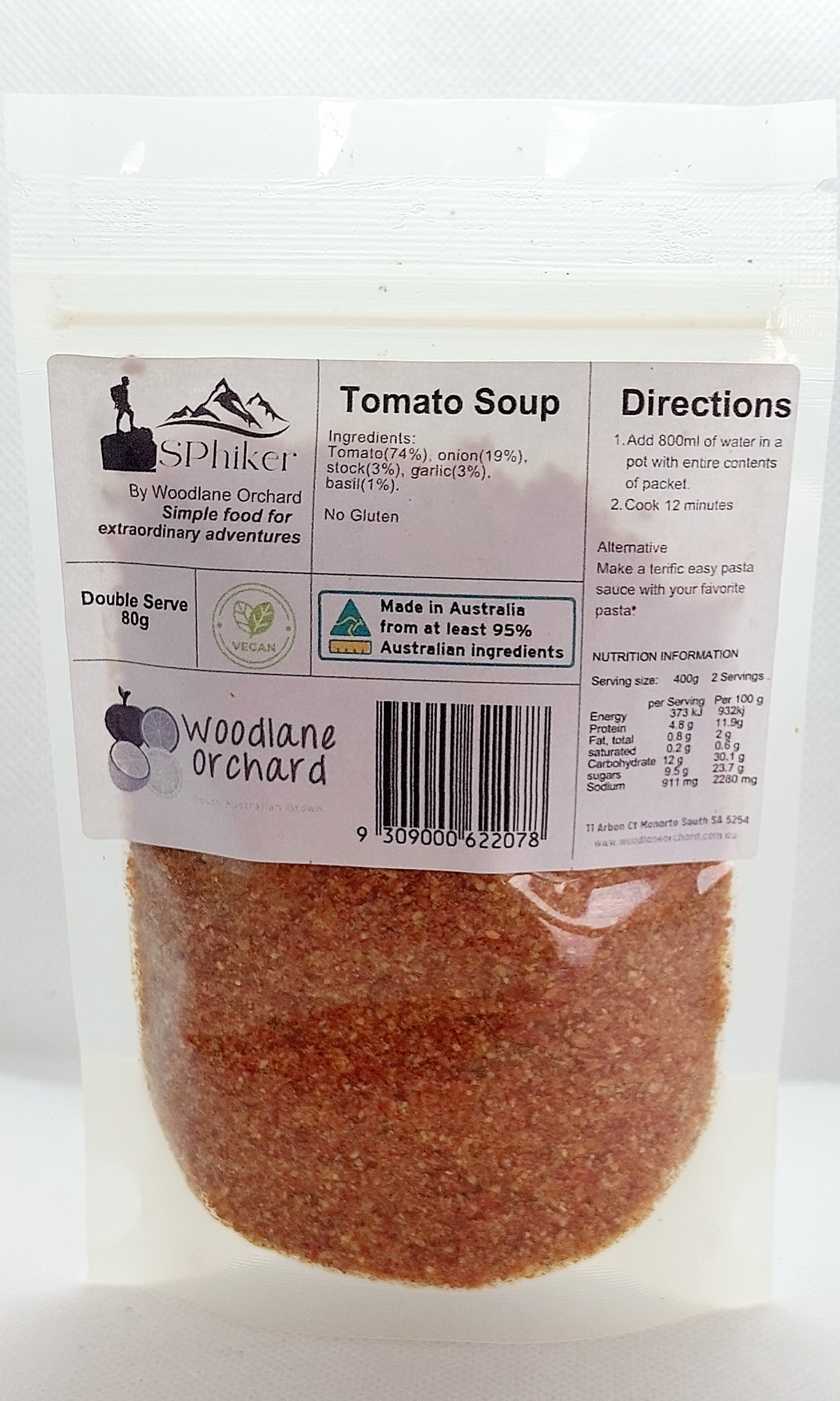Tomato Soup Dehydrated Australian Hike Food