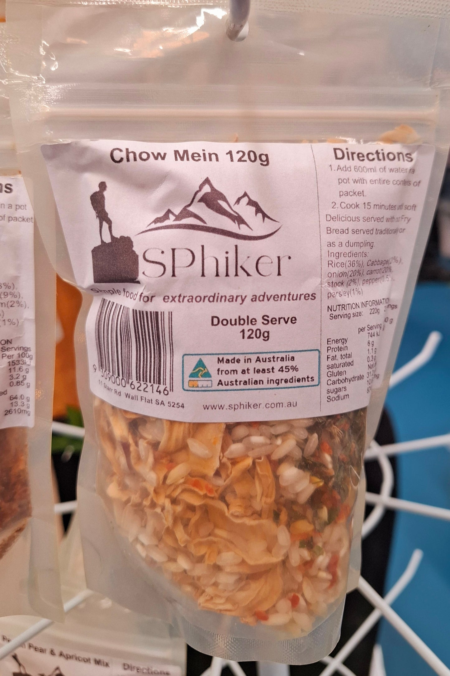 Chow Mein Dehydrated Australian Hike Food