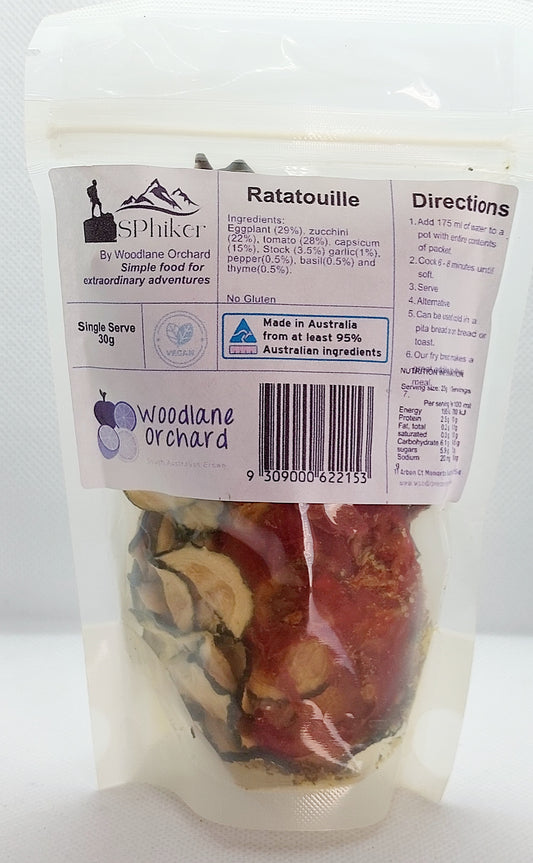Ratatouille Dehydrated Australian Hike Food
