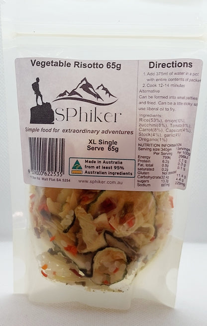 Vegetable Risotto Dehydrated Australian Hike Food