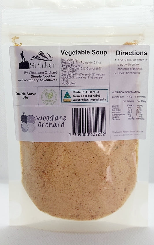 Vegetable Soup Dehydrated Australian Hike Food