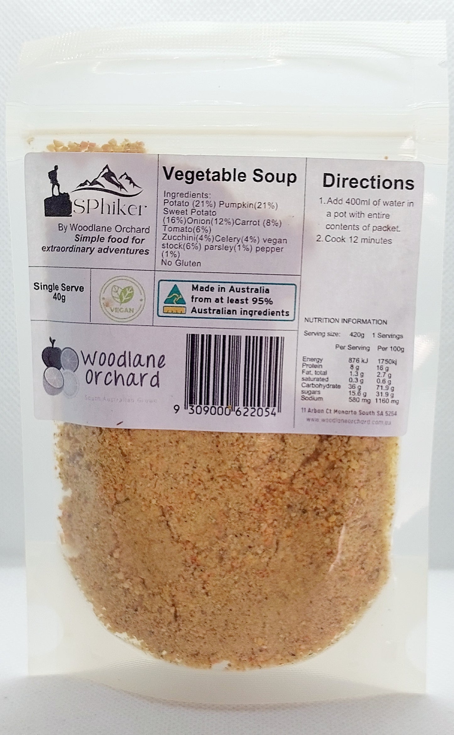 Vegetable Soup Dehydrated Australian Hike Food