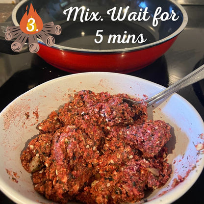 Organic Beetroot Dill and Lentil Pattie