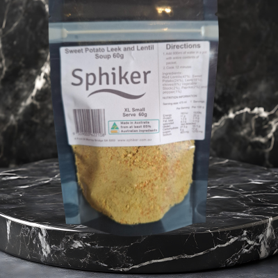 Sweet Potato, Leek and Lentil Soup Dehydrated Australian Hike Food