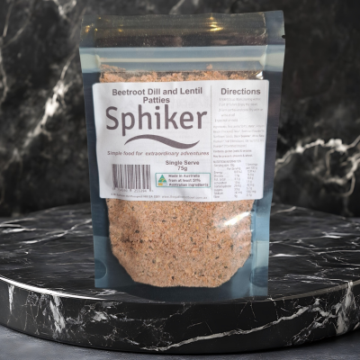 Organic Beetroot Dill and Lentil Pattie