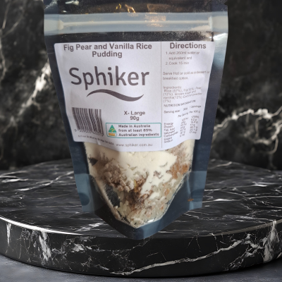 Fig, Vanilla and Pear Rice Pudding Dehydrated Australian Hike Food