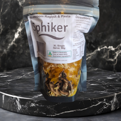 Mushroom Ragout with Pasta Dehydrated Australian Hike Food Gluten Free)