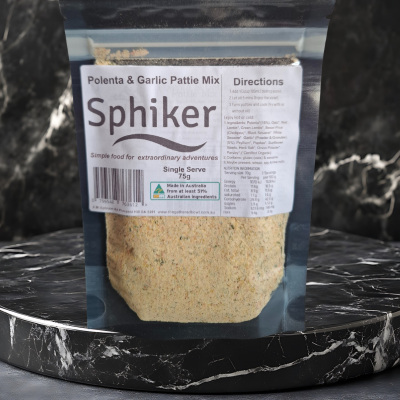 Organic Polenta Garlic Pattie