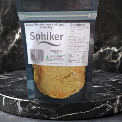 Sweet Potato, Leek and Lentil Soup Dehydrated Australian Hike Food